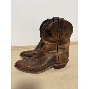 Western Cowboy Boots Women’s Size 6.5 Leather Made in USA Pointed Toe
